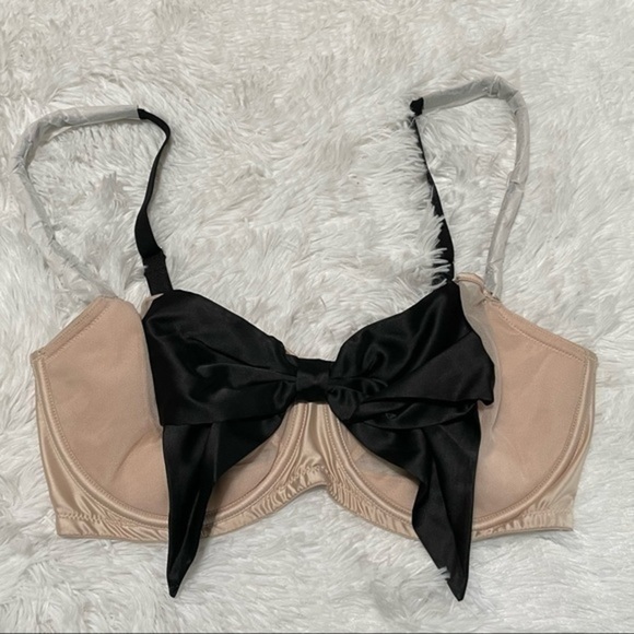 VICTORIAS SECRET Wicked Embellished Bow Bra 34DDD - Picture 4 of 11